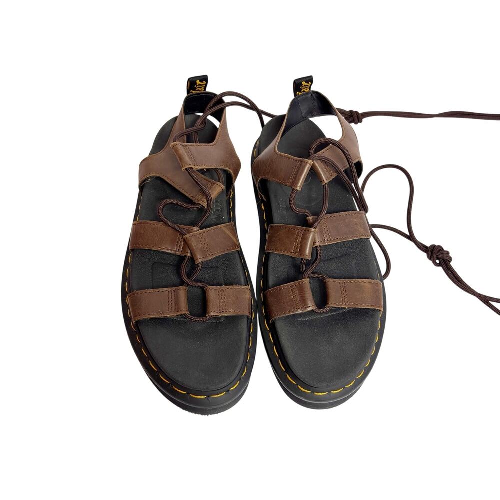 Dr. Marten’s Nartilla Flatform Brown Black Sandals Size US 10 - Picture 5 of 5